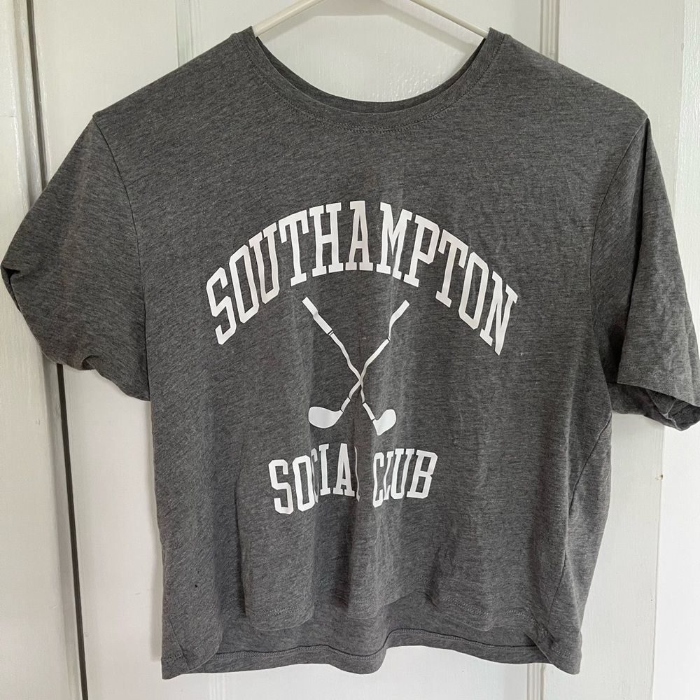 Abercrombie & Fitch Southhampton Social Club Cropped Tee